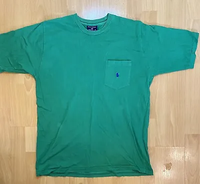Vintage Ralph Lauren Polo Sport Green Pocket T-Shirt XL • £9