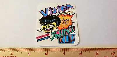 VTG 80's VISION STREET WEAR JOHNNN KOP GONZ GATOR NOS SKATEBOARD DECK STICKER !! • $8.99