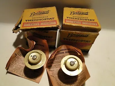 $39.99 • Buy 1937-42 Ford Flathead V8 60 HP Bridgeport 12HT 175 Deg Bellows Thermostat Pair