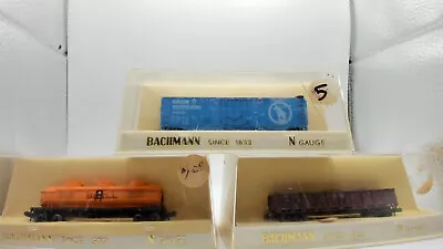 3 Cars Bachmann N Scale Gauge -  Frisco Coal Shell Oil & Great Northern Car • $11.50