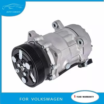 A/C Compressor +Clutch For 2001-2005 Volkswagen Beetle Jetta Golf 1J0820803B • $97.75