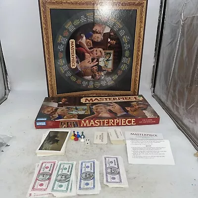 Masterpiece - Classic Art Auction Game- Parker Brothers 1996  **100% COMPLETE** • $34.86