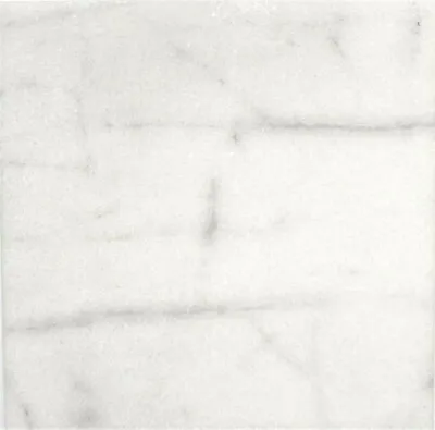 Carrara White 12x12 Polished Straight Edge Marble Tile Backsplash Kitchen Bath • $14.99