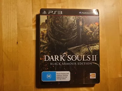 Dark Souls II 2 Black Armor Edition Sony Playstation 3 Steelbook & Soundtrack • $60