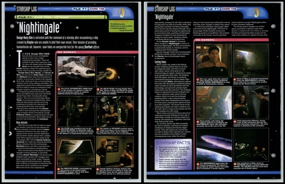 £1.49 • Buy Nightingale - Voyager - Star Trek Fact File Page