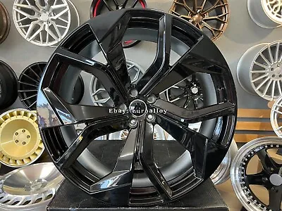 New 21 Inch 5x112 9.5J BLACK Alloy Wheels Fits For AUDI Q5 Q7 Q8 S-LINE Rims • $2716.46