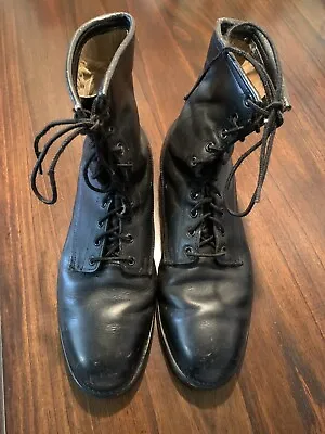 Steel Toe Vtg. 1981 Addison Shoe Co. Leather Military Combat Boots Men’s - 10 • $75