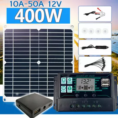 $56.99 • Buy 800W Solar Panel Kit 100A 12V Battery Charger W/ Controller Caravan Boat RV Car