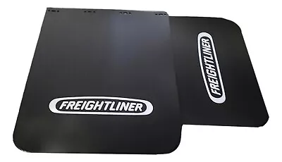 $89.95 • Buy Freightliner OEM Semi-Truck 30  X 24  Black Poly  Mud Flaps W/Logo - 1-Pair NEW
