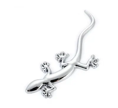 For Audi Car Rear Trunk Badge 3D Metal Gecko Sticker Logo Emblem Silver A3 A4 A5 • $20.99