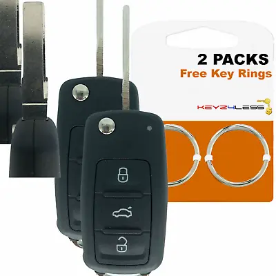 2 For 2011 2012 2013 2014 2015 2016 Volkswagen VW Passat  Keyless Remote Key Fob • $21.95