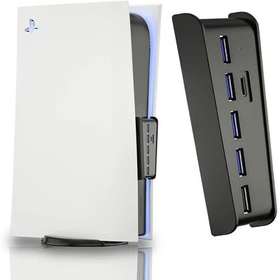 $21.24 • Buy 6 Ports Extend USB Hub Adapter High Speed Splitter For Sony PS5 PS4 Pro Console
