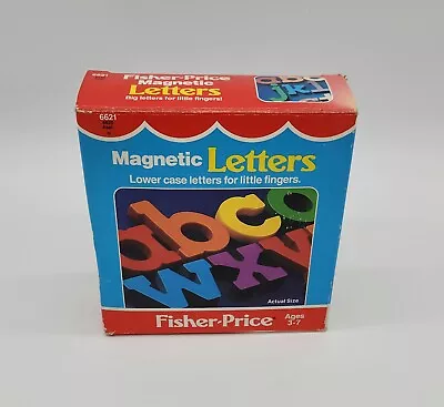 Vintage Fisher-Price Magnetic Letters & Numbers Mixed Lot In VTG Box • $15.50