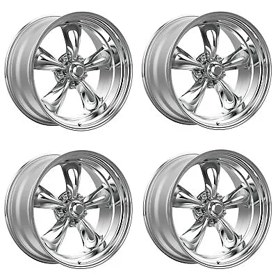 Set 4 American Racing Vintage VN515 Torq Thrust II 15x10 5x5 Polished Rims -44mm • $808