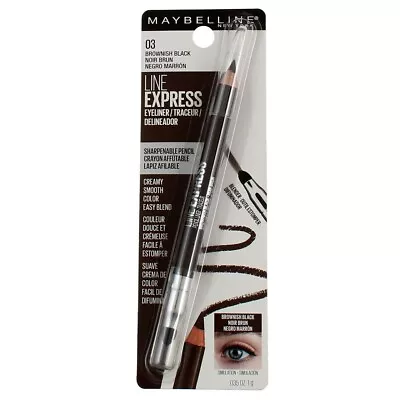 Maybelline Line Express Eyeliner. Brownish Black #03. Sharpenable Liner. CARDED. • £8.09