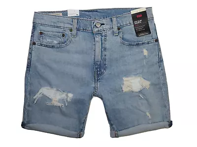 Levi's Slim Fit 412 Factory Cut-Off Distressed Jean Shorts With Holes NWT • $29.99