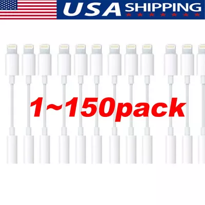 For IPhone Headphone Lot Adapter Jack 8Pin To 3.5mm Aux Cord Dongle Converter • $184.99