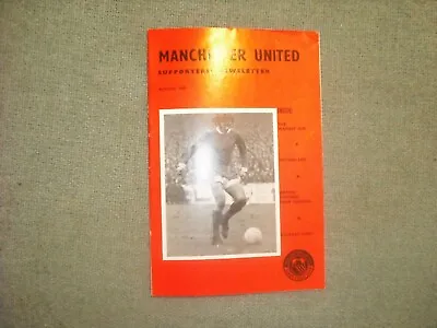 Manchester United Supporters Newsletter August 1970  George Best On Cover • £4.99
