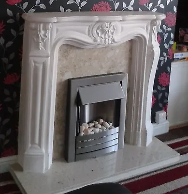 F17 Petite Louis Fire Surround In Plaster - BIRMINGHAM COLLECTION ONLY • £160