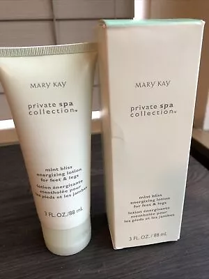 Mary Kay Private Spa Collection  Mint Bliss  Energizing Lotion Feet & Legs -3 Oz • $12