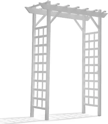 PVC Vinyl Outdoor Garden Patio Arbor • $195.49