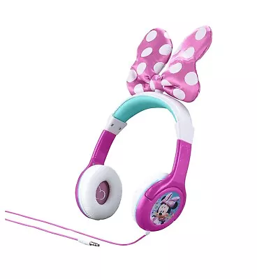 Disney Minnie Mouse Bow-tastic Girls Pink Headphones  • $17.99
