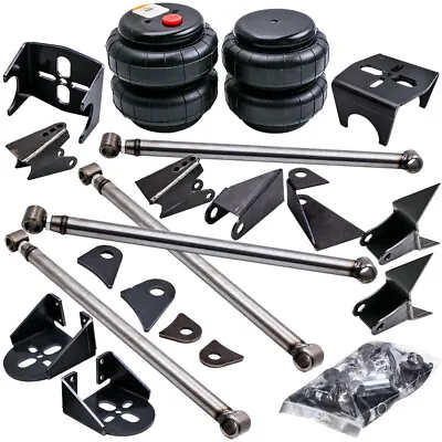 Weld-On Triangulated 4 Link Kit 2500 Spring Bags Air Ride Suspension 2.75 Axle • $278.99