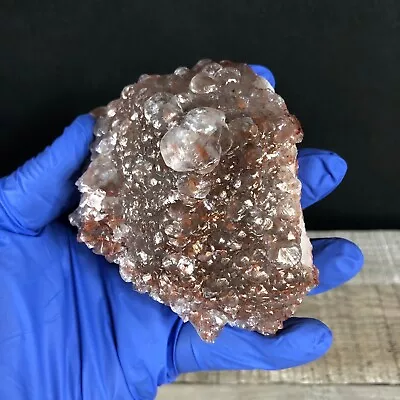 383g  Red Fish Scale Calcite Crystal Cluster Specimen Natural Mineral AAB-14 • $24