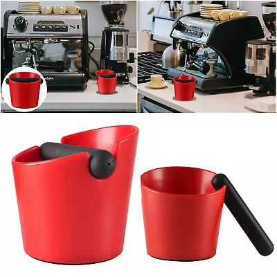 $16.85 • Buy Red Coffee Knock Box Anti Slip Base Coffee Grind Removable Knock Bar Durable AUS