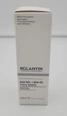 Peeling Solution AHA 30% + BHA 2% Exfoliating 30ml - By Rolanyin Exp 09/25 - New • $27.18