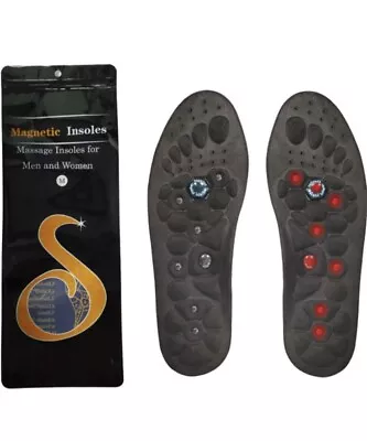 Acupressure Magnetic Massaging Insoles Pain Relief Unisex Size S Shoe Inserts • $14.49