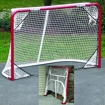 EZGOAL Folding Hockey Goal With 4-Corner Target Net • $143.89