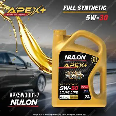 Nulon Full Synthetic APEX+ 5W-30 Long Life Engine Oil 7L APX5W30D1-7 • $80.91