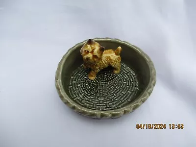 Wade Porcelain Cairn Terrier In Basket Made In England • $8.99