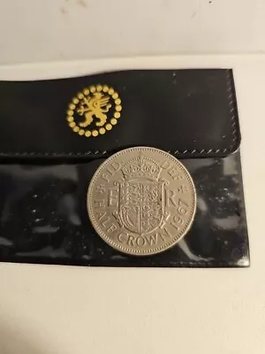 1967 Elizabeth II Half Crown Coin With Orginal Midland Bank Wallet - Rare • £25