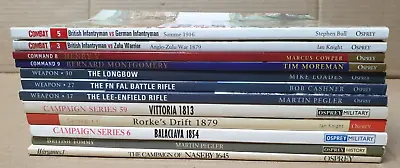 Osprey Military Book Combat Command Weapon Campaign - CHOOSE MANY AVAILABLE • £8.95