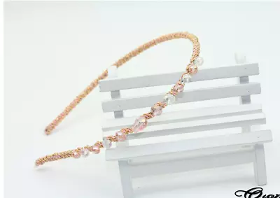£2.99 • Buy Fashion Women Jewel Gems Pearl Headband Crystal Hair Band Girl Ladies Headwear