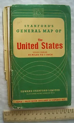 £2.50 • Buy 1960 Stanford's General Map Of The United States