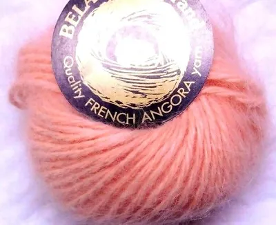 Pale Apricot NECTAR Galler BELANGOR 100% ANGORA Rabbit Fur X-SOFT Luxury Yarn • $13.99