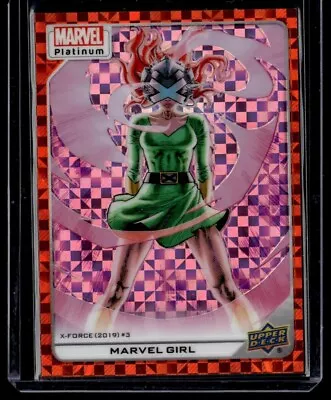 2023 UD Marvel Platinum Marvel Girl High Series Orange Checkers /33 #108 • $0.99