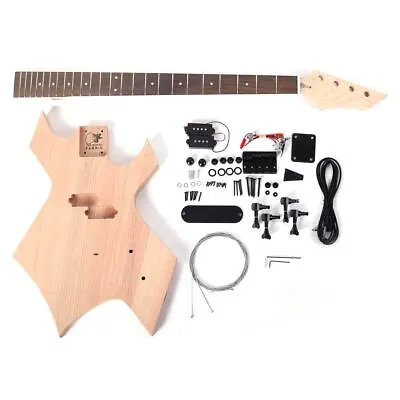 DiY Guitar Bass Kit - BC Rich-style In Solid Mahogany • £218.30