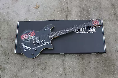 Motley Crue Signed Guitar Stadium Tour Nikki Sixx Vince Neil Tommy Lee Mick Mars • $3750