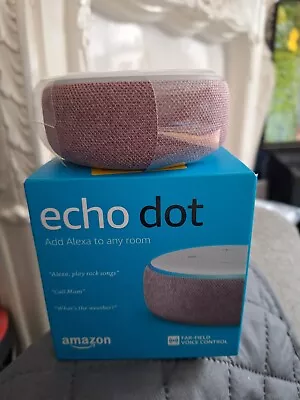 New Echo Dot 3rd Generation Pink • £35