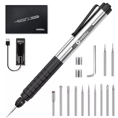 HARDELL Engraving Pen For DIY Rechargeable Mini Engraver Pen With 10 Rotating... • $46.54