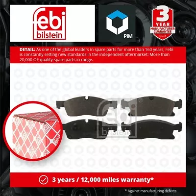 Brake Pads Set Front 16900 Febi A0004209600 A0064203820 A0064203920 A0074208020 • £35.27