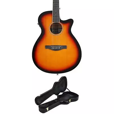 Ibanez AEG7VSH Acoustic-electric Guitar With Case - Transparent Vintage Sunburst • $469.98