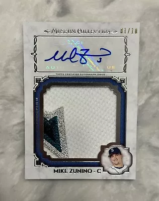 2014 Museum Collection Mike Zunino /10 Jumbo Patch Auto Game Worn SSP Gators • $59.99