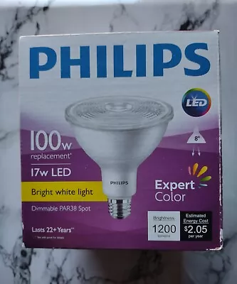 Philips PAR38 LED Light Bulb 17W/ 100 W Replacement Bright White Dimmable • $5.99