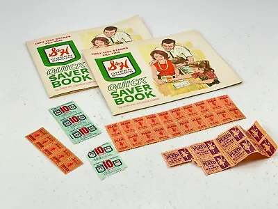 Vintage Lot S&H Green Stamps Quick Saver Books Plaid Quick Saver Books Sperry • $15.74