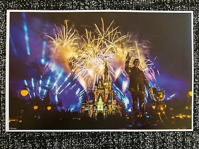 Walt Disney Mickey Mouse Partners Fireworks Poster Print 11x17 • $29.99